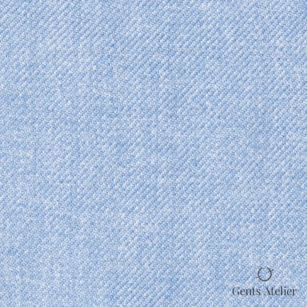 Костюмная ткань Marzoni 611 - 514 / 1300 — Голубой, однотонная, 100% Silk