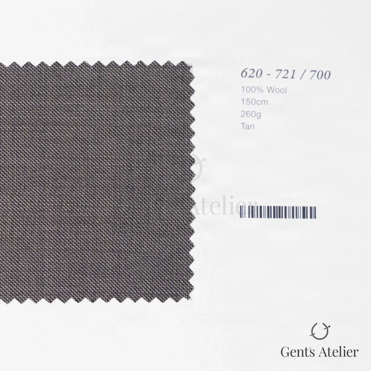 Образец ткани Marzoni 620 - 721 / 700 с этикеткой — Бежевый