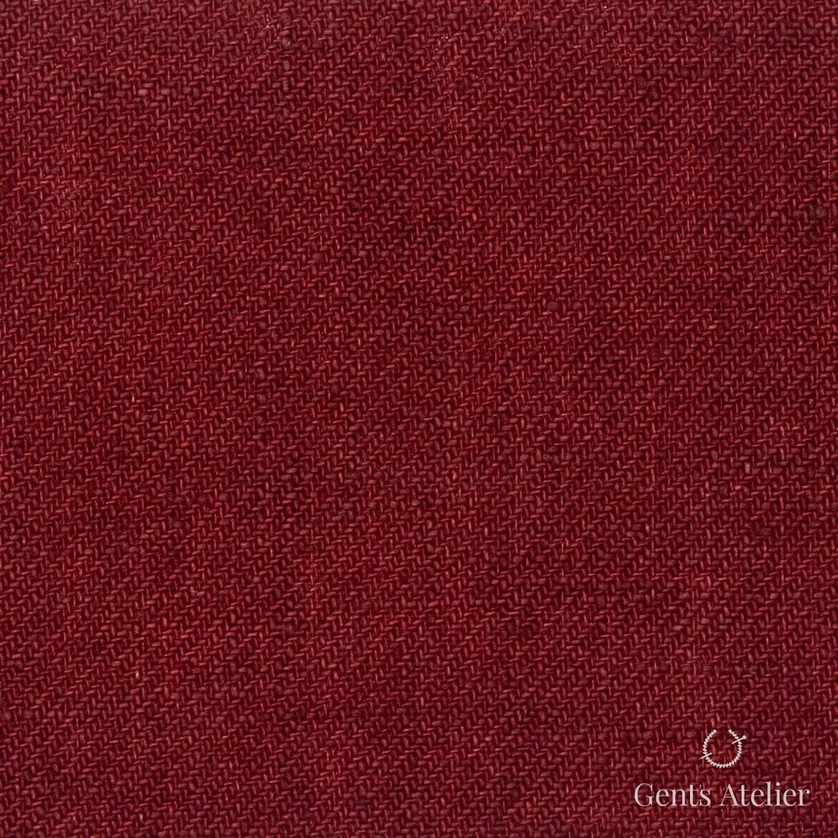 Костюмная ткань Marzoni 605 - 620 / 800 — Красный, однотонная, 100% Linen