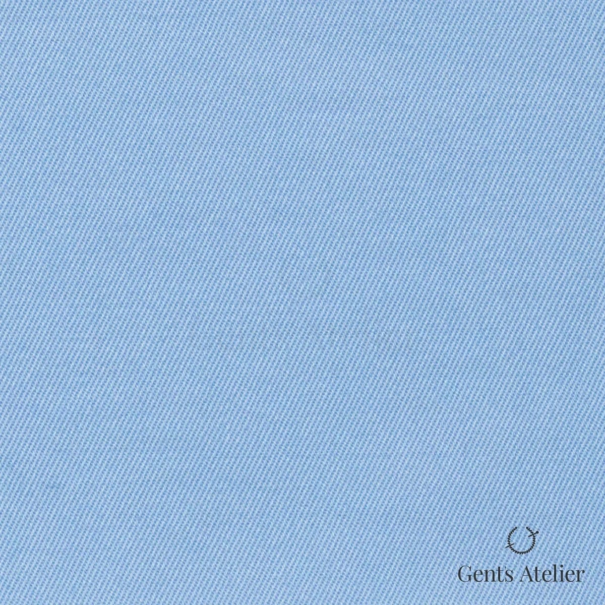 Костюмная ткань Marzoni 605 - 688 / 500 — Голубой, однотонная, 98% Cotton, 2% Lycra