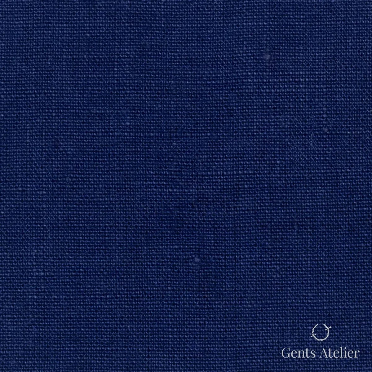 Костюмная ткань Marzoni 613 - 049 / 700 — Синий, однотонная, 100% Linen