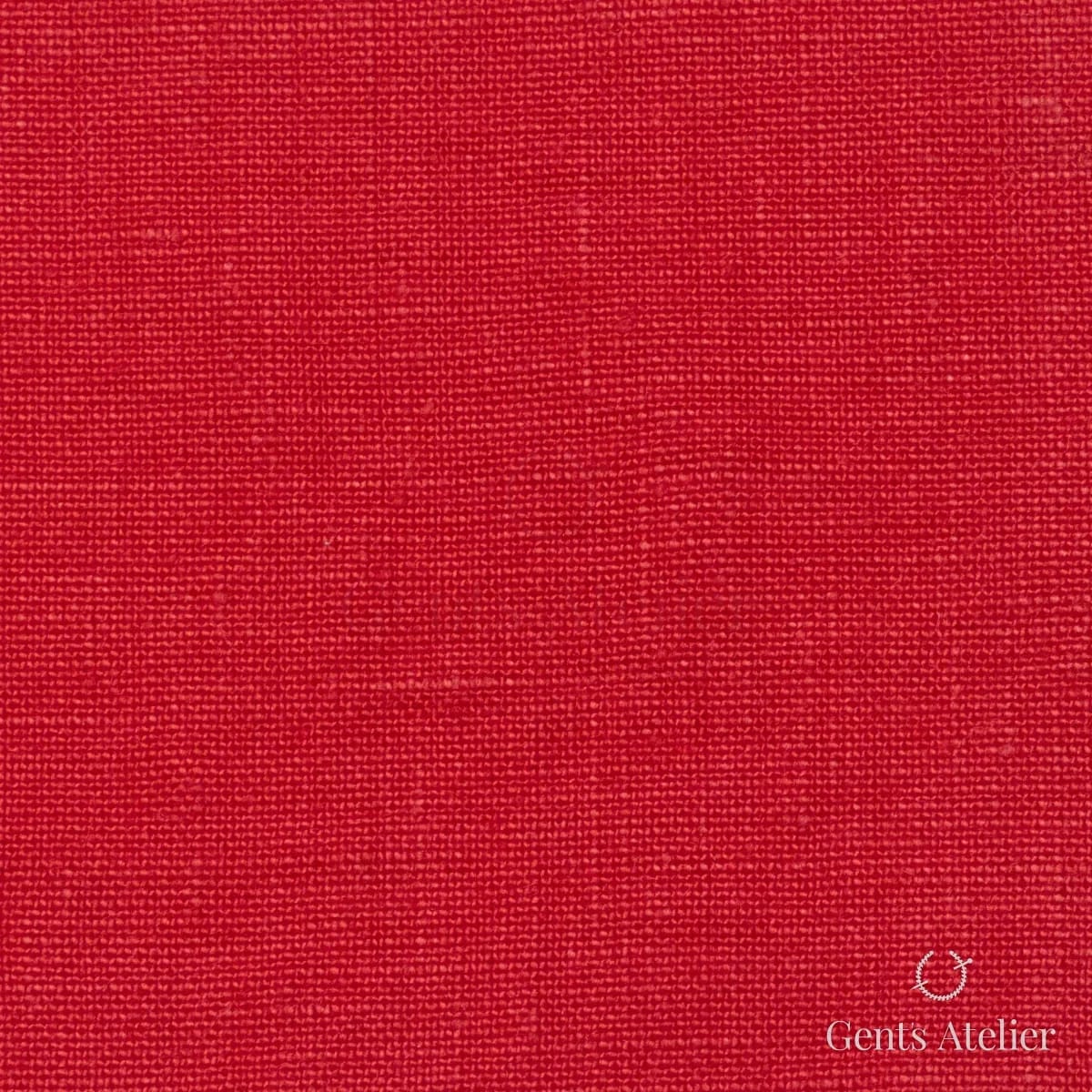 Костюмная ткань Marzoni 613 - 056 / 700 — Красный, однотонная, 100% Linen