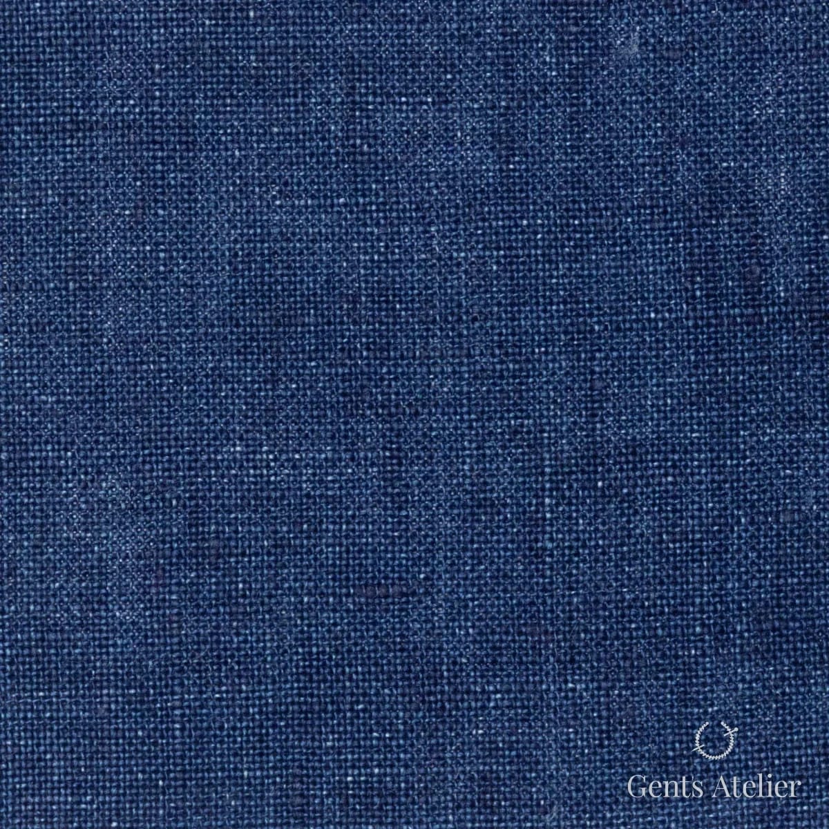 Костюмная ткань Marzoni 613 - 511 / 700 — Синий, однотонная, 100% Linen