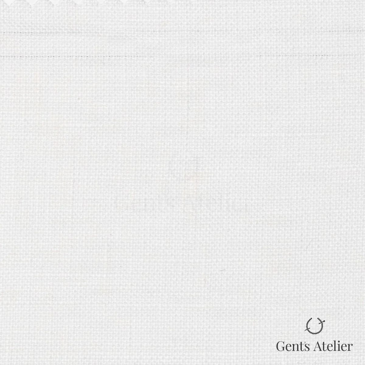 Костюмная ткань Marzoni 613 - 524 / 900 — Молочно-белый, однотонная, 100% Linen