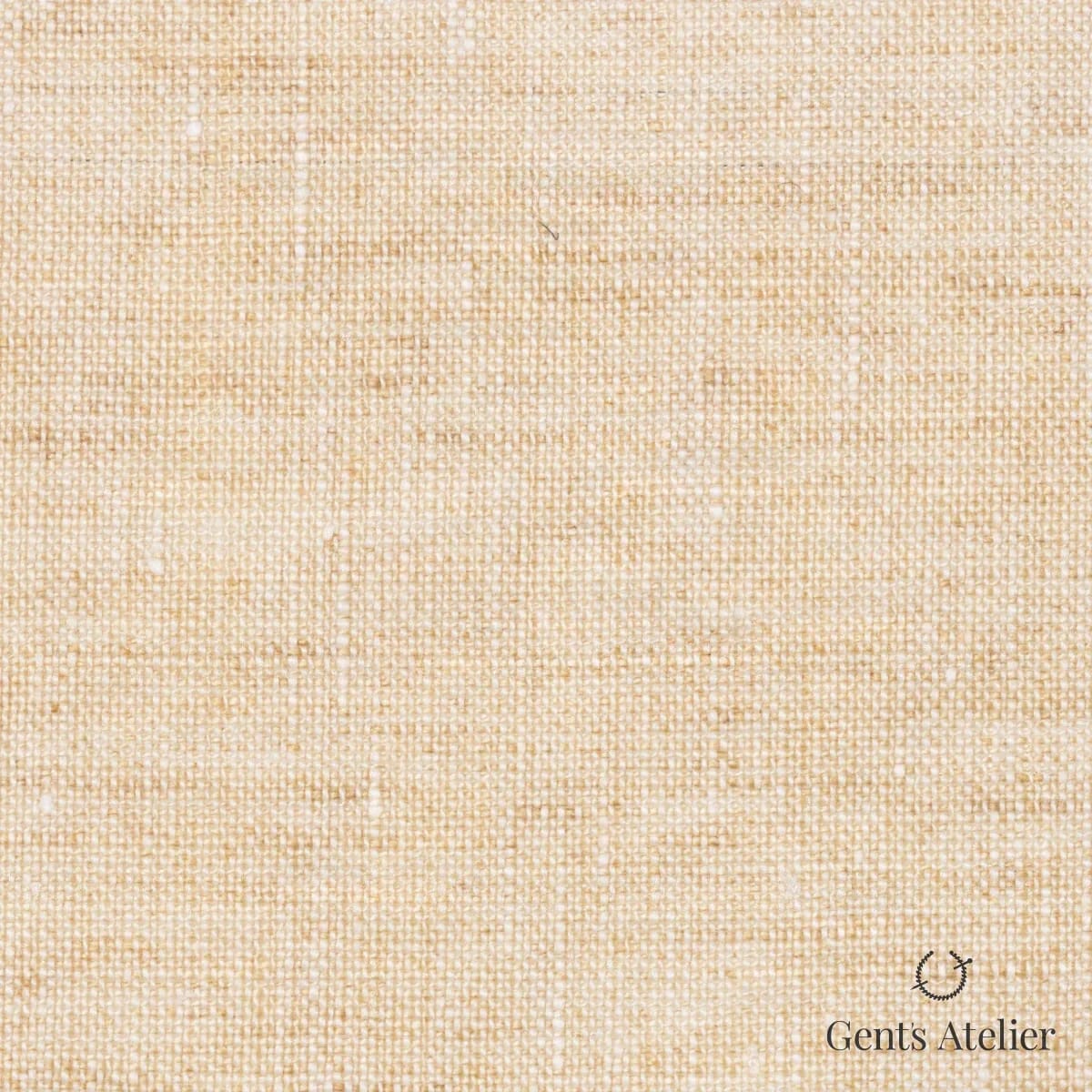 Костюмная ткань Marzoni 613 - 529 / 900 — Бежевый, однотонная, 100% Linen