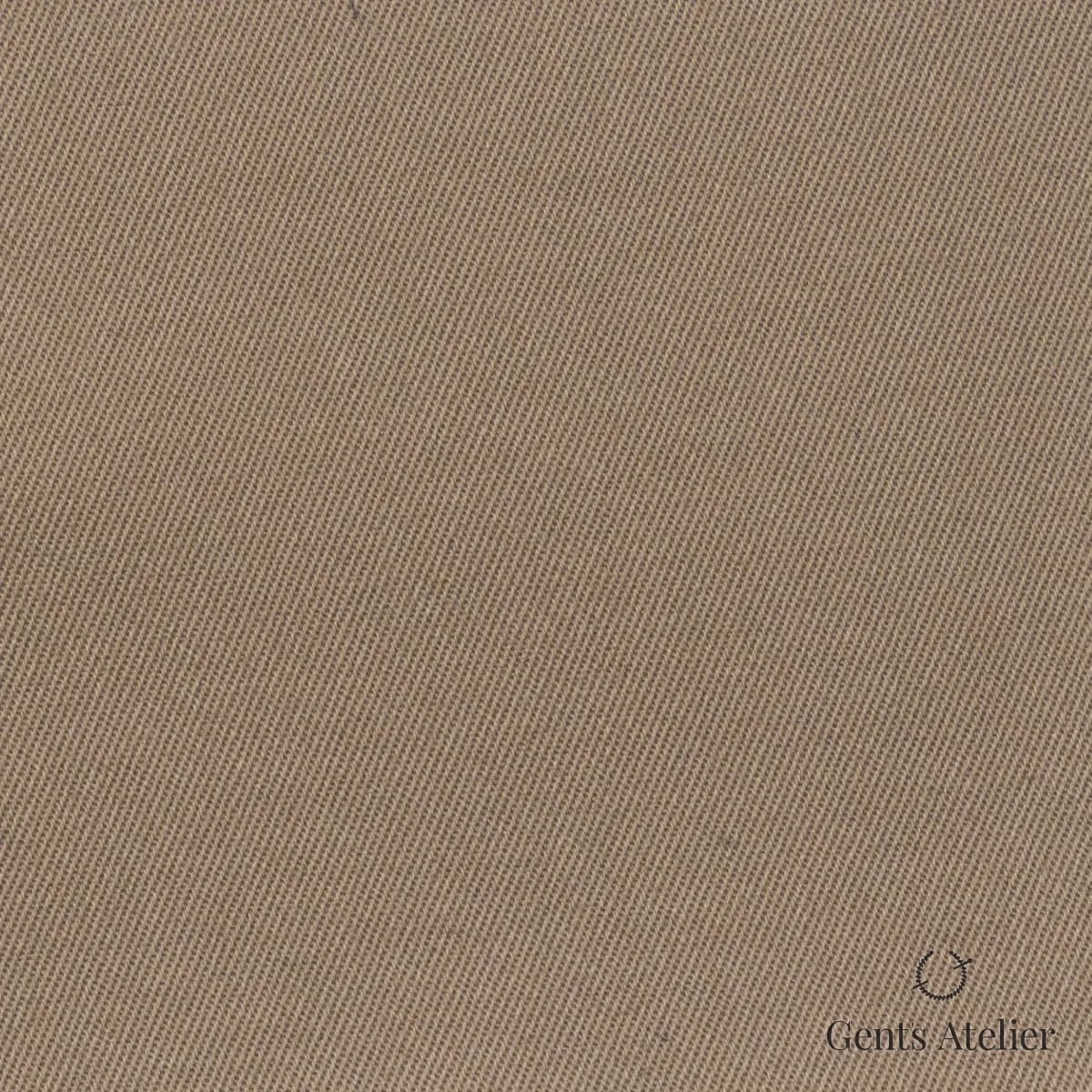Костюмная ткань Marzoni 614 - 510 / 600 — Хаки, однотонная, 97% Supima Cotton, 3% Lycra