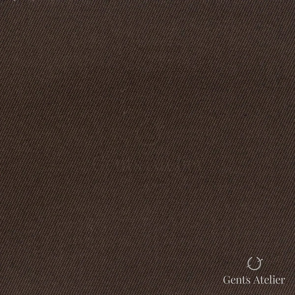 Костюмная ткань Marzoni 614 - 512 / 600 — Коричневый, однотонная, 97% Supima Cotton, 3% Lycra