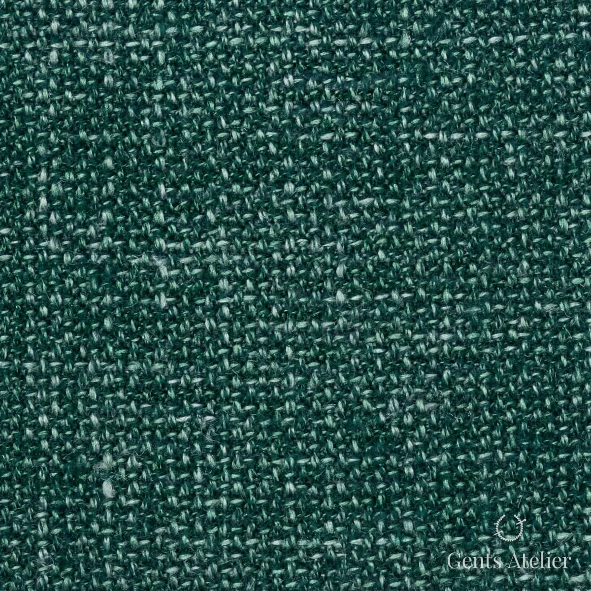 Костюмная ткань Marzoni 655 - 555 / 1200 — Зелёный, меланж, 60% шерсть, 18% Linen, 18% Silk, 4% Cashmere