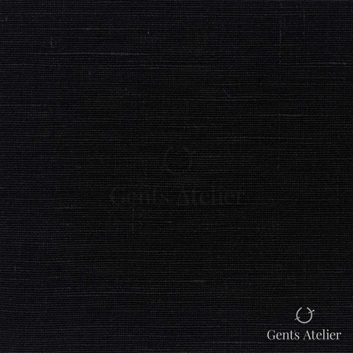 Костюмная ткань Marzoni 602 - 999 / 800 — Чёрный, однотонная, 53% шерсть, 47% Linen