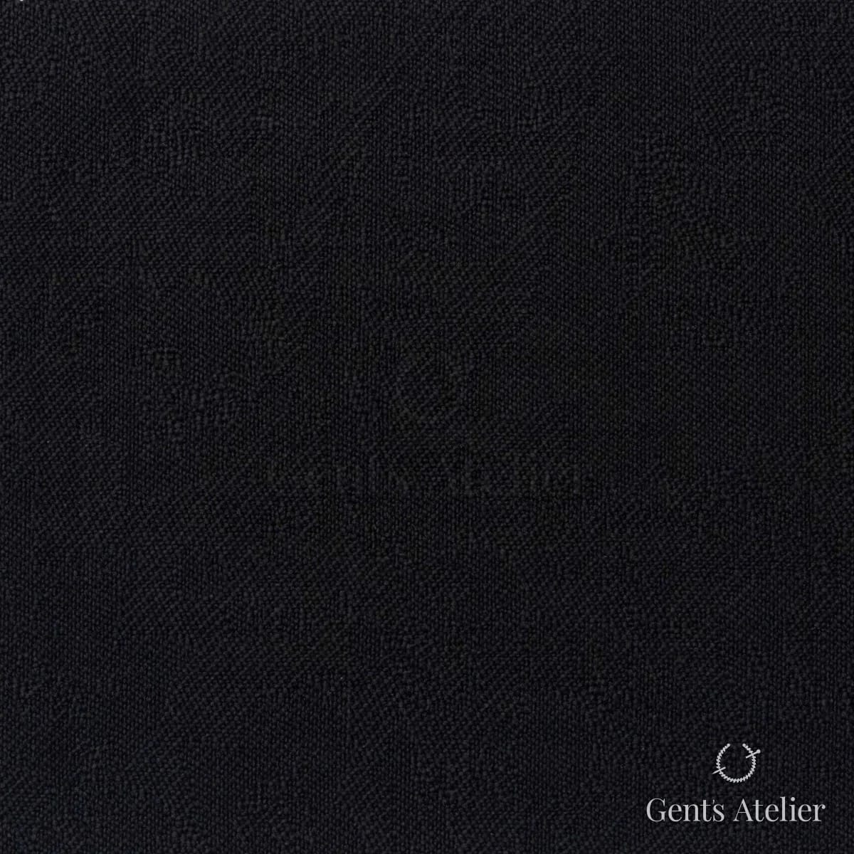 Костюмная ткань Marzoni 609 - 455 / 900 — Чёрный, однотонная, 100% шерсть