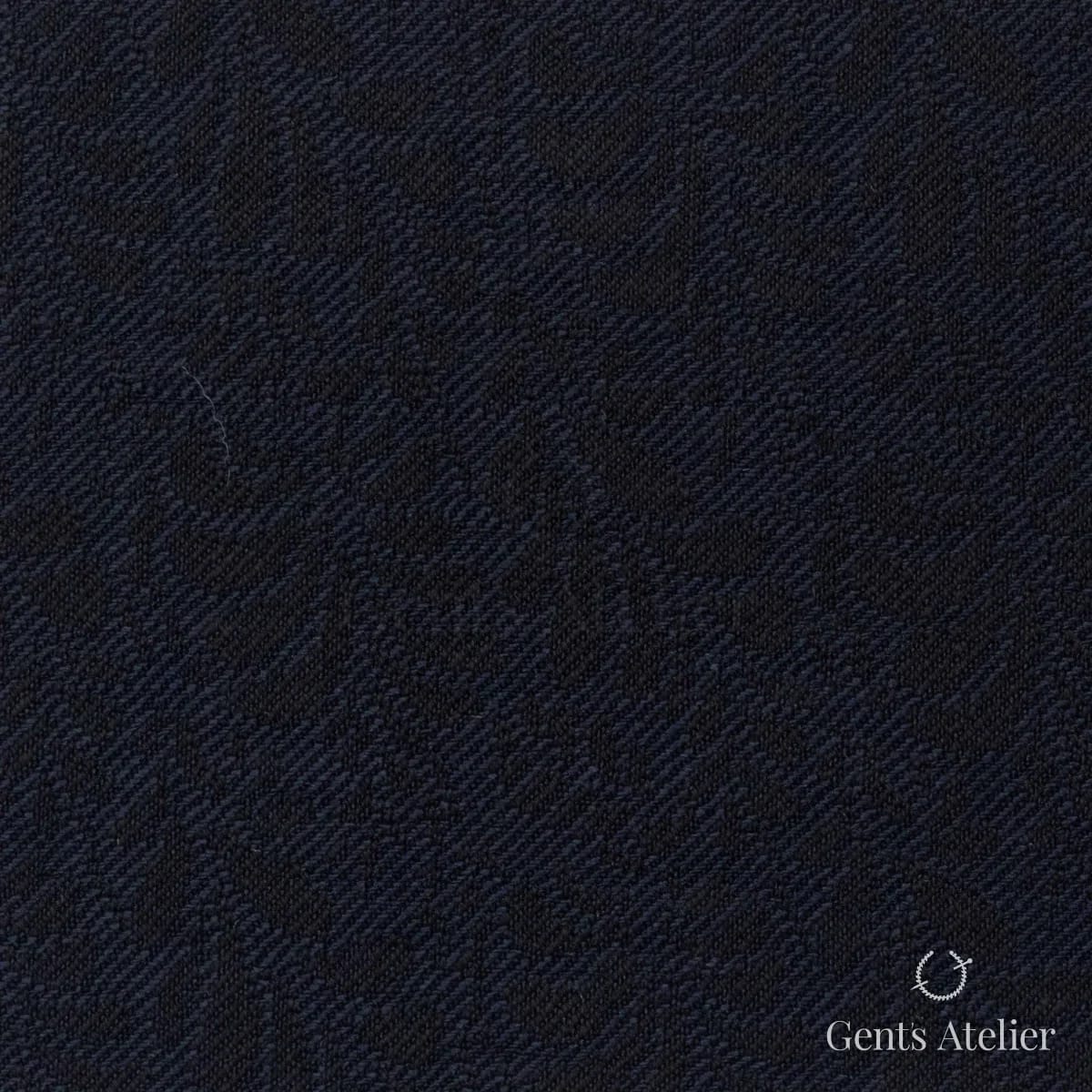 Костюмная ткань Marzoni 609 - 683 / 900 — Тёмно-синий, однотонная, 100% шерсть