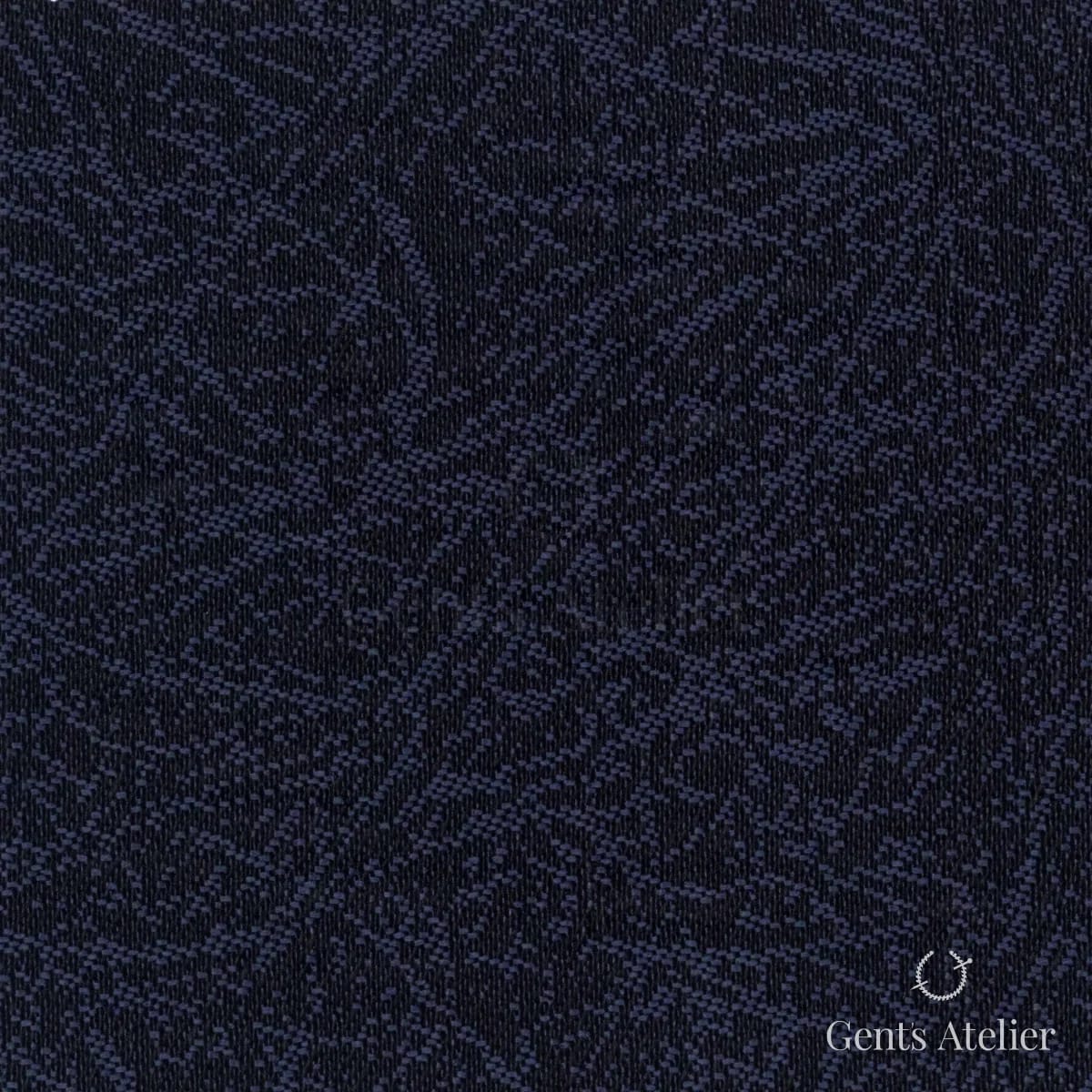 Костюмная ткань Marzoni 612 - 051 / 1100 — Тёмно-синий, жаккард, 51% шерсть, 49% Viscose