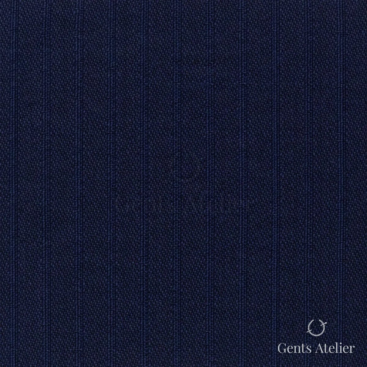 Костюмная ткань Marzoni 651 - 837 / 1200 — Тёмно-синий / Синий, однотонная, 100% шерсть