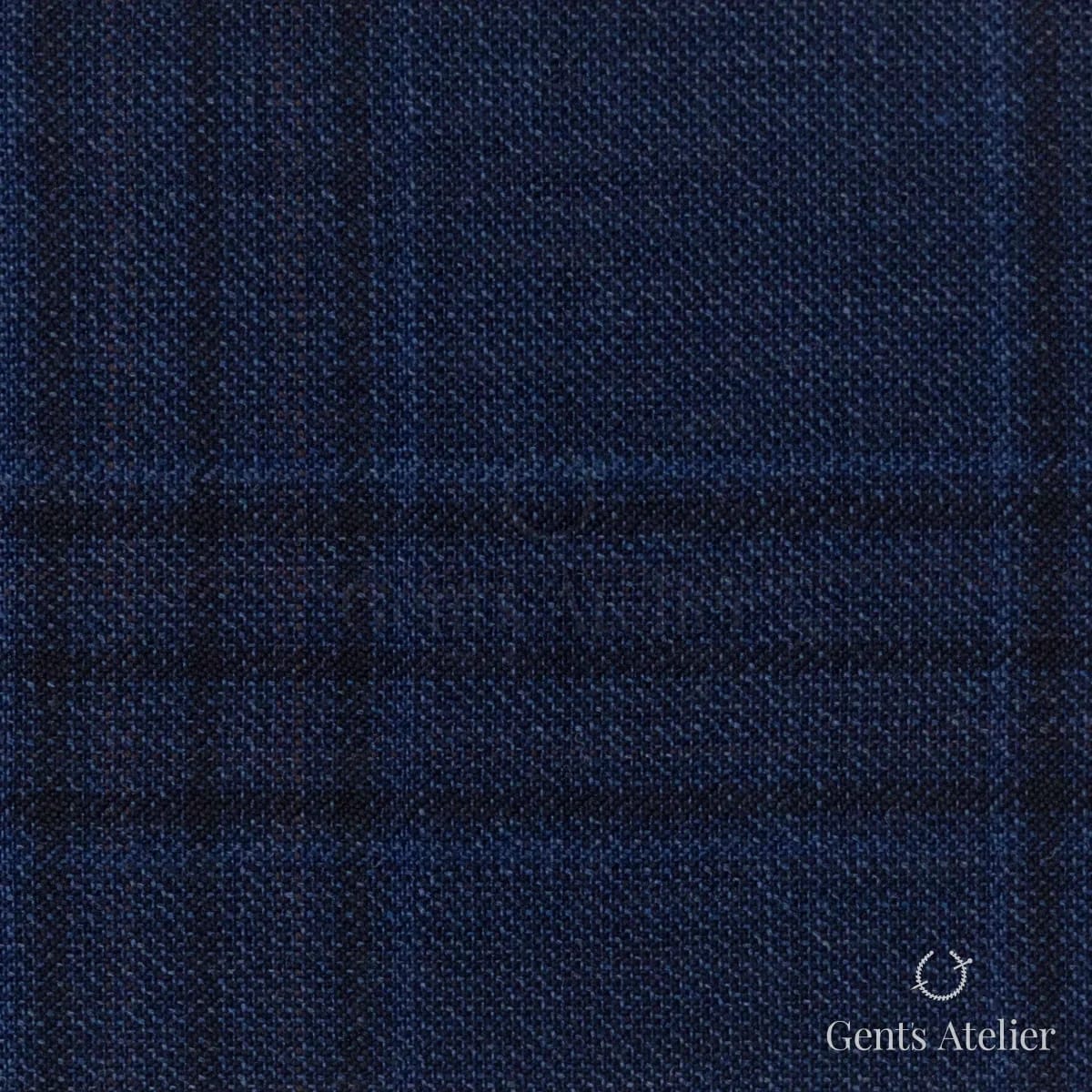 Костюмная ткань Marzoni 600 - 564 / 1000 — Синий / Тёмно-синий, виндоупейн, 100% шерсть