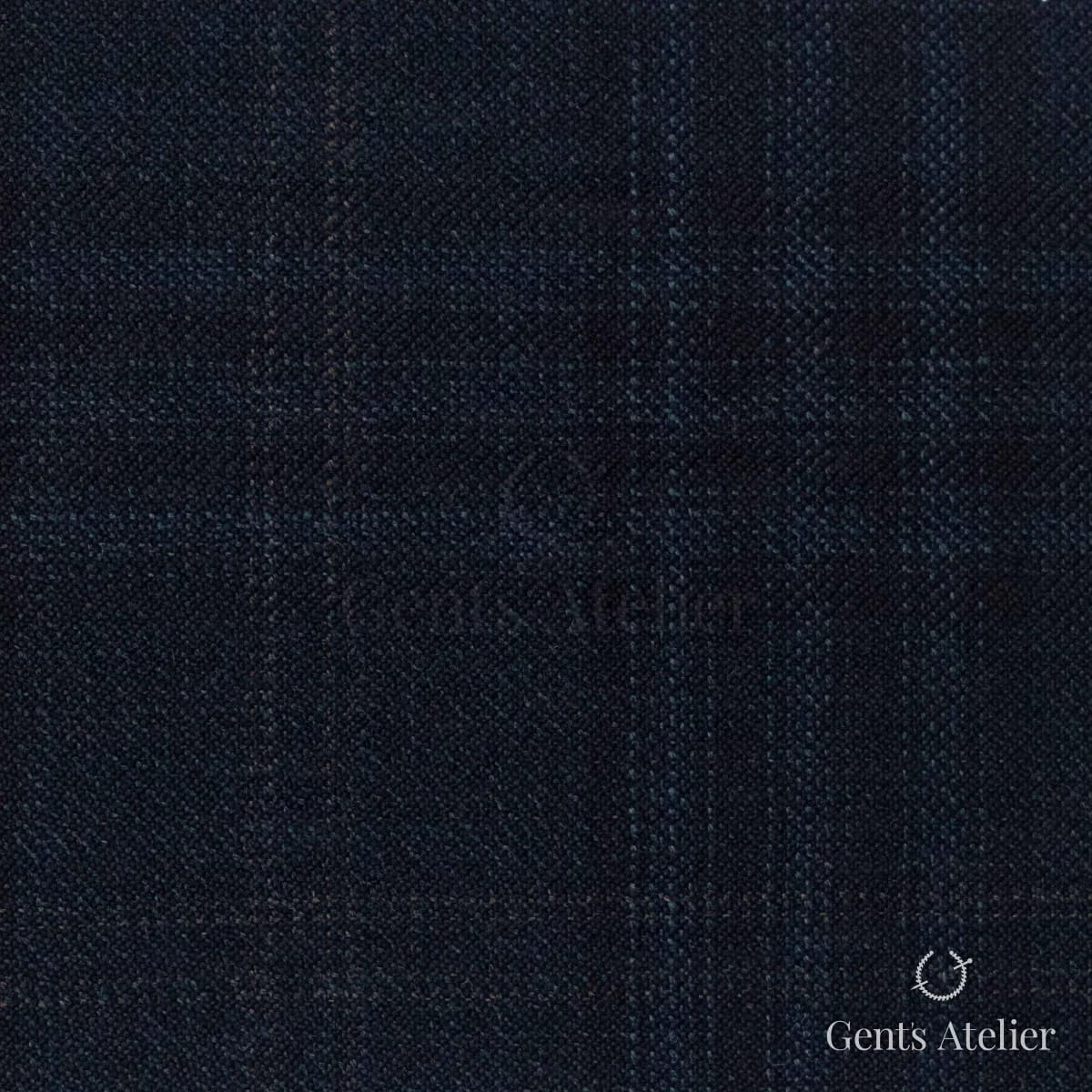 Костюмная ткань Marzoni 600 - 584 / 1000 — Тёмно-зелёный / Чёрный, виндоупейн, 100% шерсть