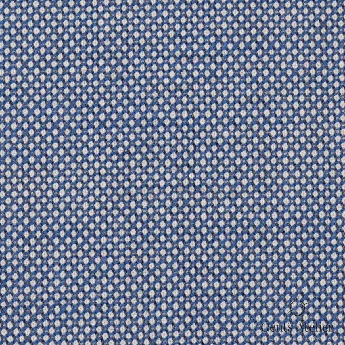 Костюмная ткань Marzoni 600 - 641 / 900 — Синий / Бежевый, меланж, 100% шерсть