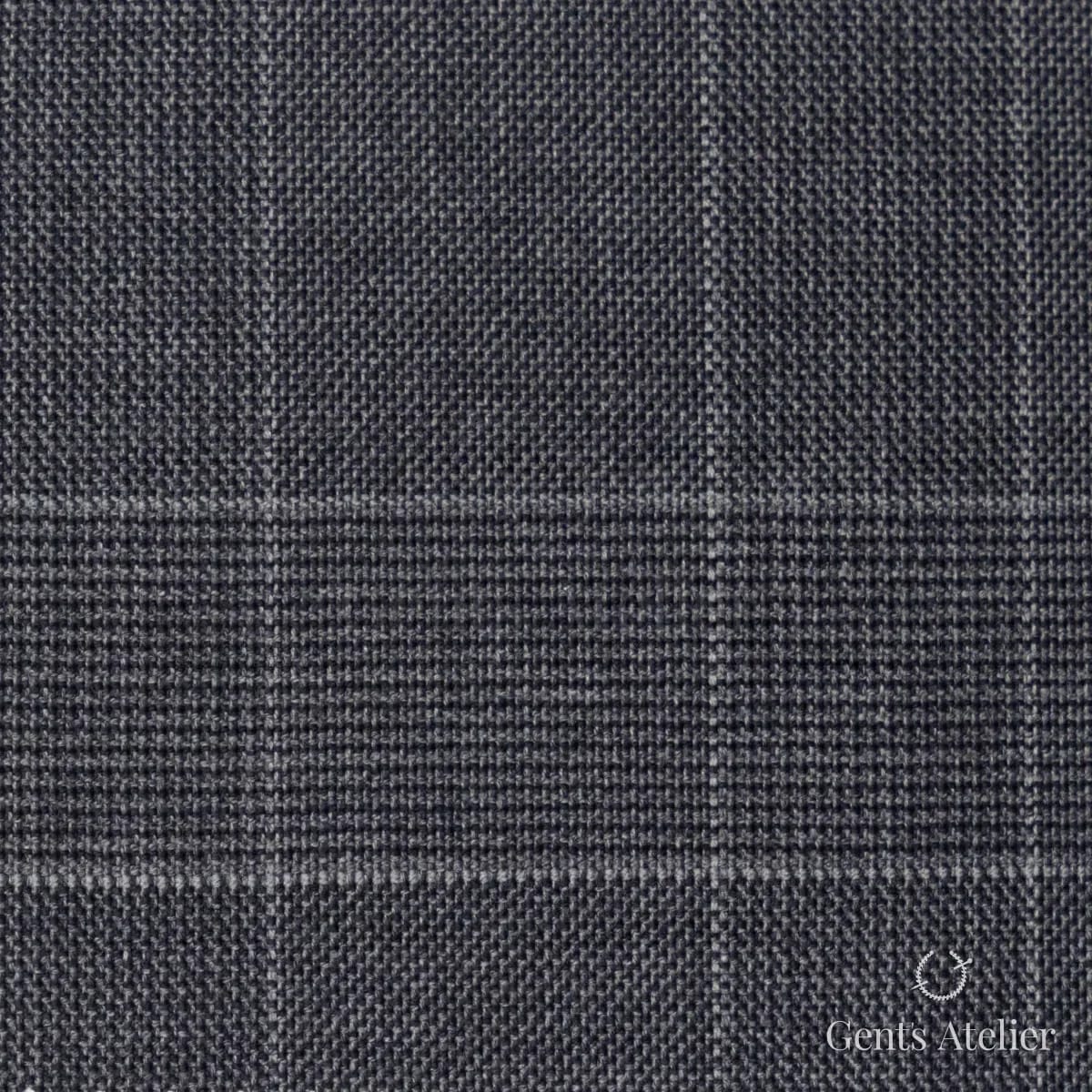 Костюмная ткань Marzoni 600 - 658 / 900 — Графит / Серый, виндоупейн, 100% шерсть