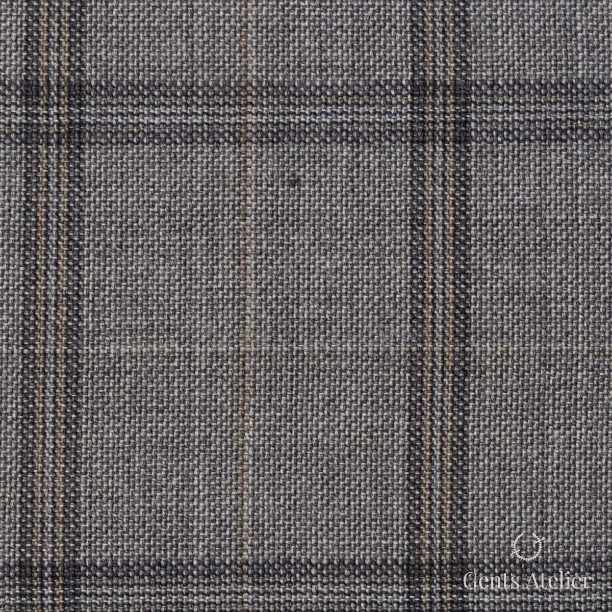 Костюмная ткань Marzoni 621 - 082 / 900 — Бежевый, виндоупейн, 100% шерсть