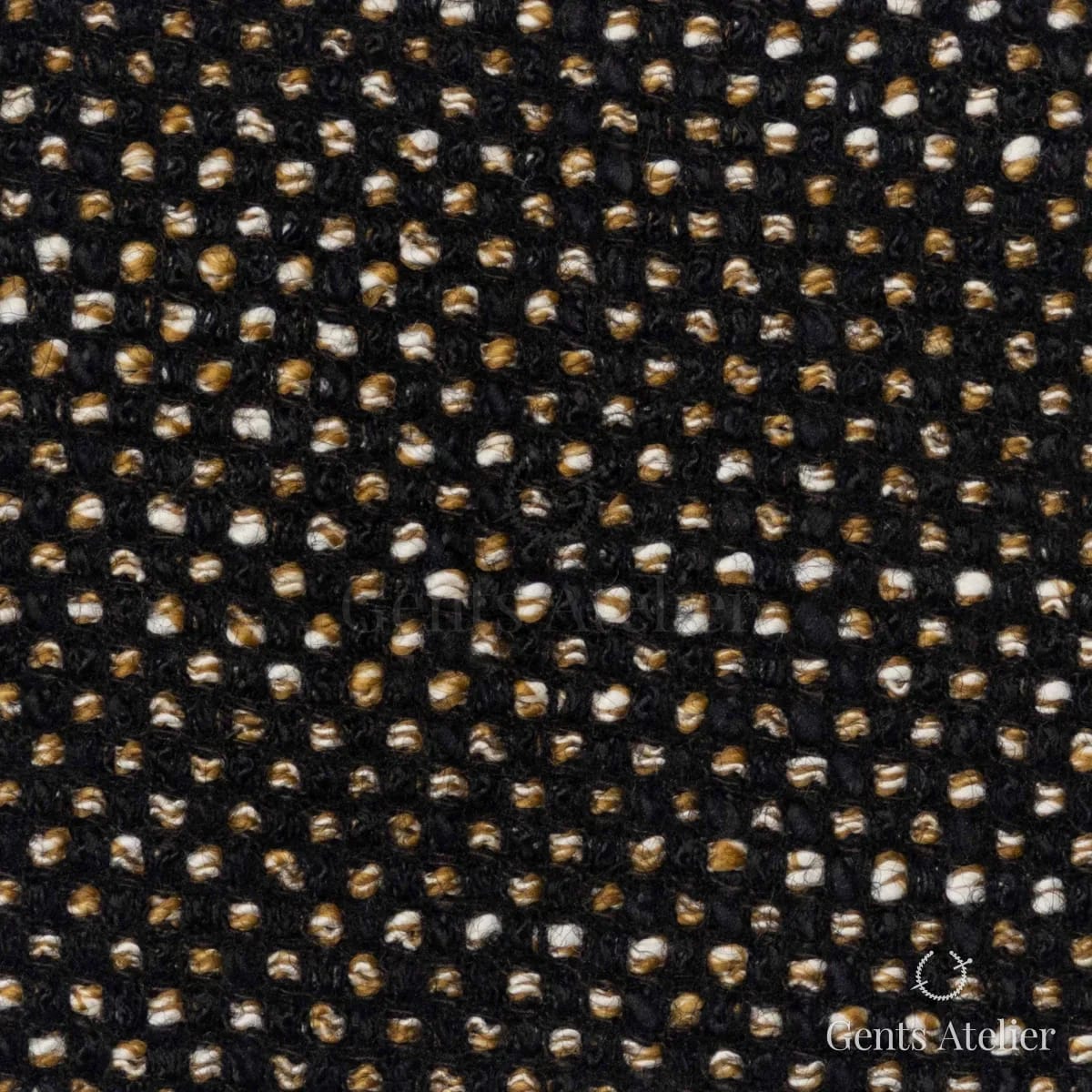 Костюмная ткань Marzoni 601 - 113 / 1000 — Жёлтый / Коричневый, твид, 36% шерсть, 34% Cotton, 18% Acrylic, 11% Nylon, 1% Lycra