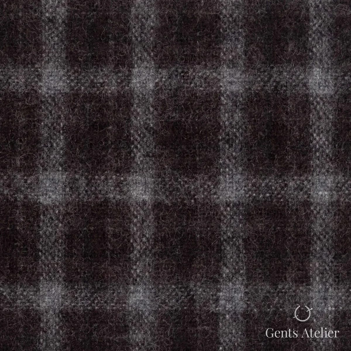 Костюмная ткань Marzoni 601 - 611 / 900 — Коричневый / Серый, в клетку, 100% шерсть