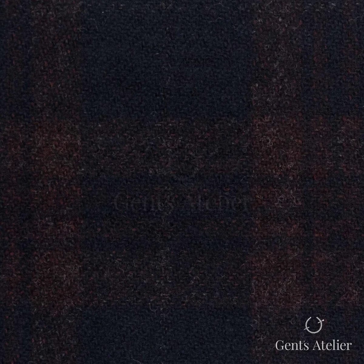Костюмная ткань Marzoni 601 - 985 / 1200 — Тёмно-синий / Бордовый, в клетку, 90% шерсть / 10% Cashmere