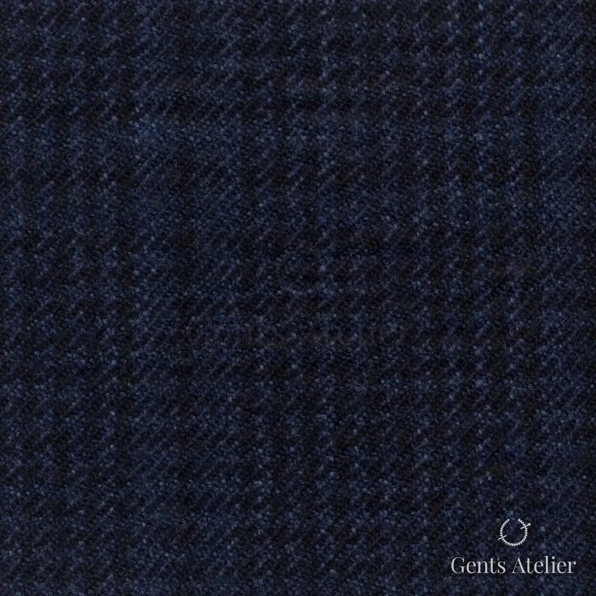 Костюмная ткань Marzoni 601 - 991 / 1200 — Тёмно-синий / Чёрный, меланж, 90% шерсть, 10% Cashmere