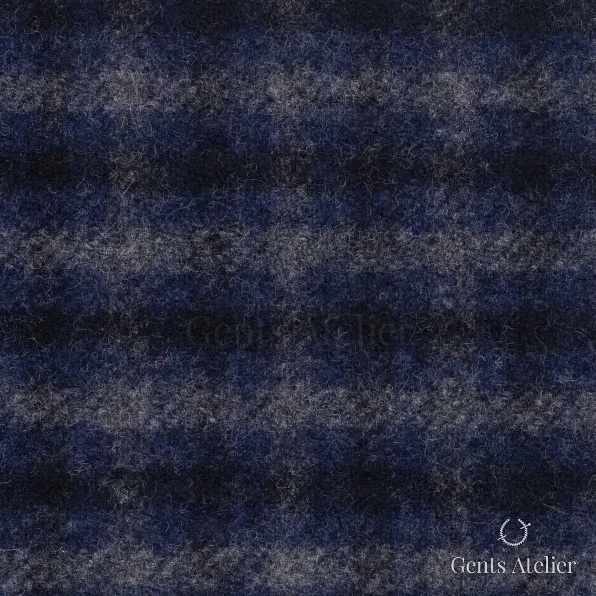 Костюмная ткань Marzoni 601 - 999 / 1200 — Синий / Серый, в клетку, 90% шерсть, 10% Cashmere