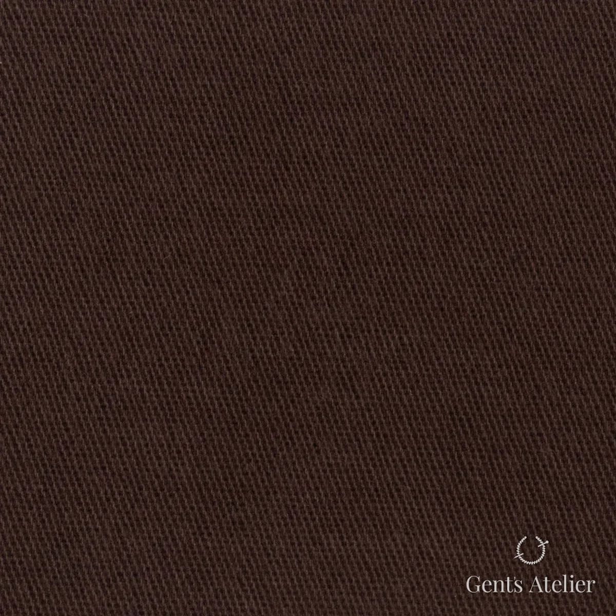 Костюмная ткань Marzoni 605 - 357 / 500 — Коричневый, однотонная, 98% Cotton / 2% Lycra