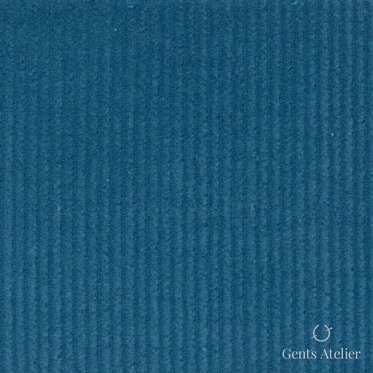 Костюмная ткань Marzoni 605 - 480 / 500 — Бирюзовый, рубчик, 100% Cotton