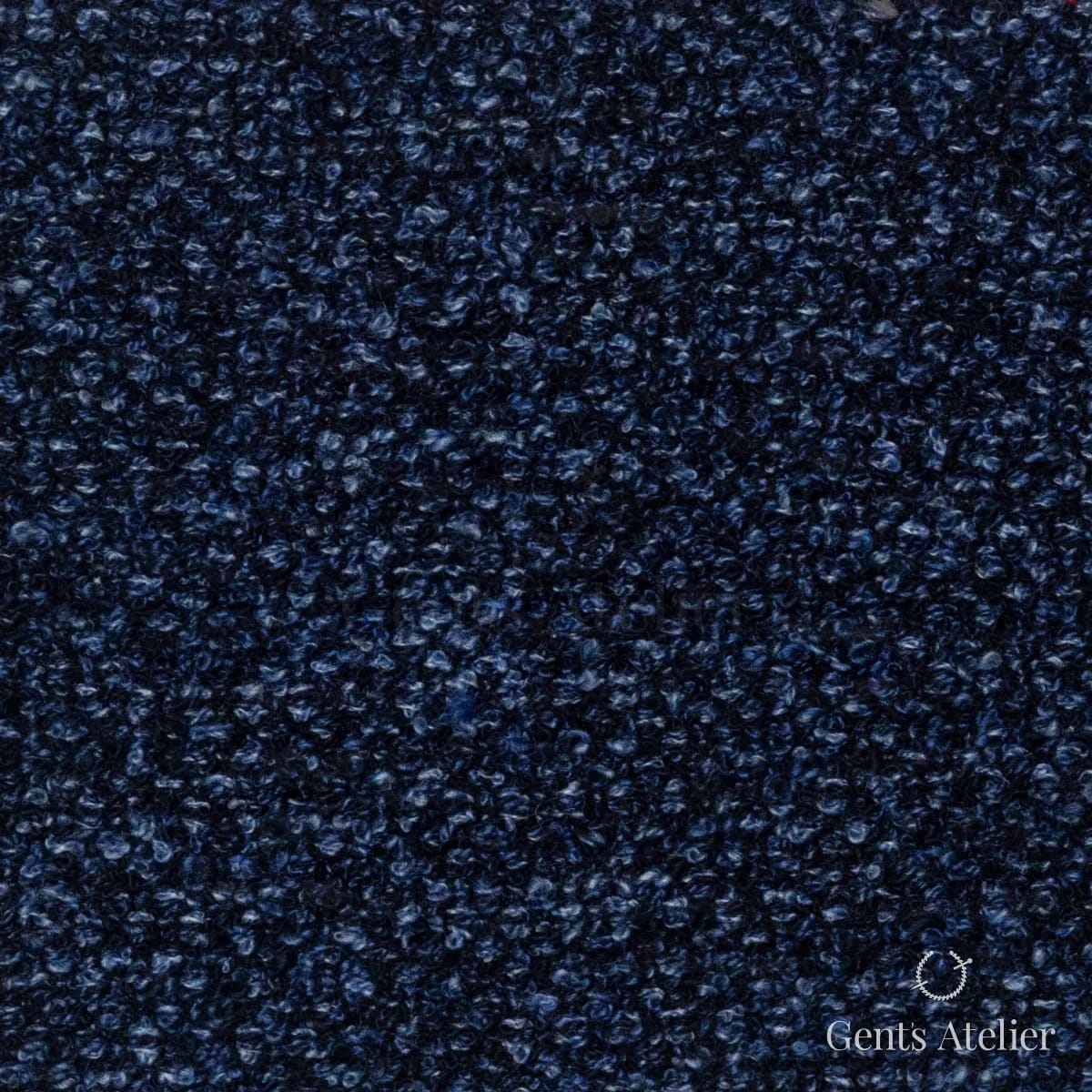 Костюмная ткань Marzoni 641 - 135 / 900 — Чёрный / Синий, меланж, 62% Cotton, 20.5% Nylon, 17% Mohair, 0.5% Elastane