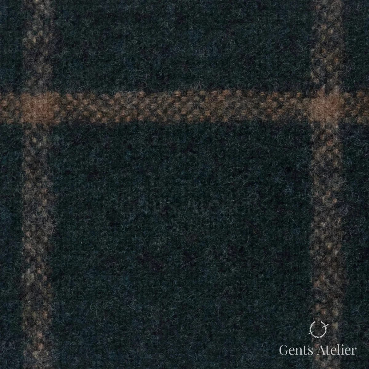 Костюмная ткань Marzoni 641 - 144 / 900 — Зелёный / Хаки, виндоупейн, 90% шерсть, 10% Polyamide