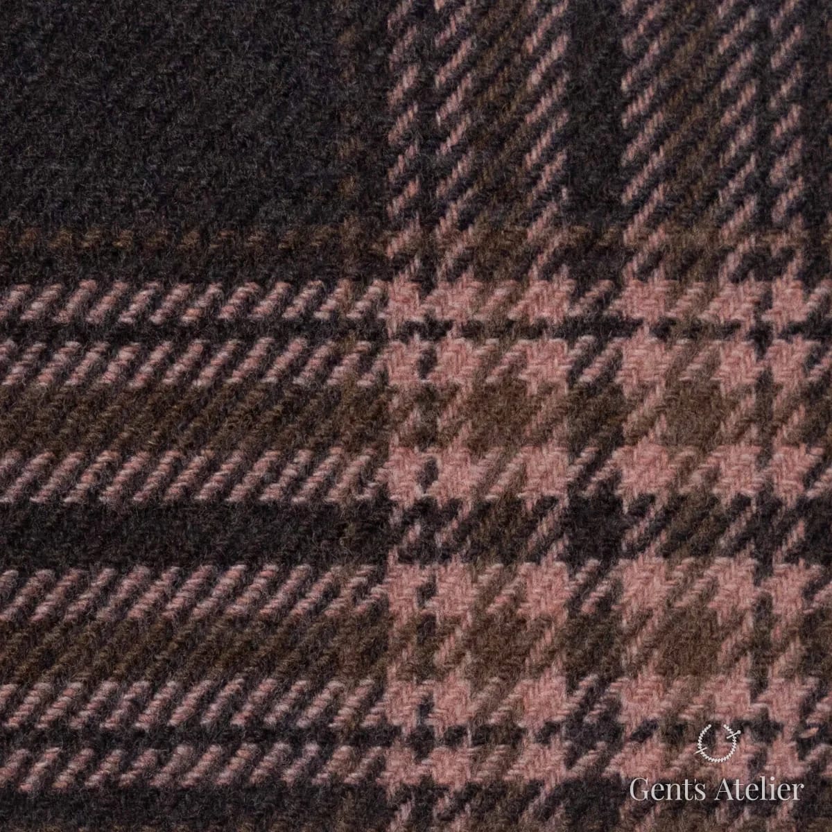 Костюмная ткань Marzoni 651 - 661 / 1200 — Коричневый, гусиная лапка, 90% шерсть / 10% Cashmere