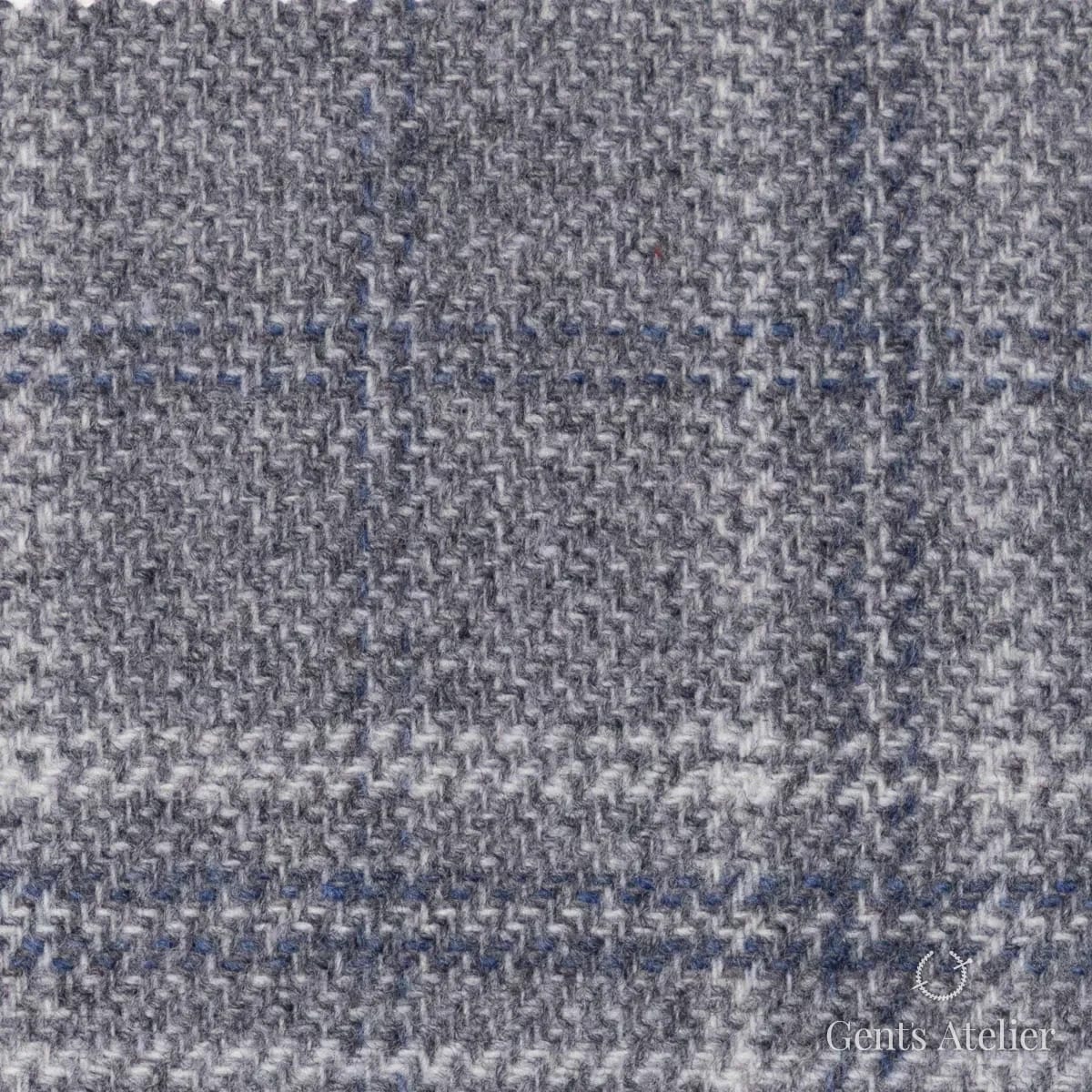 Костюмная ткань Marzoni 651 - 687 / 1500 — Серый / Белый, виндоупейн, 90% шерсть, 10% Cashmere
