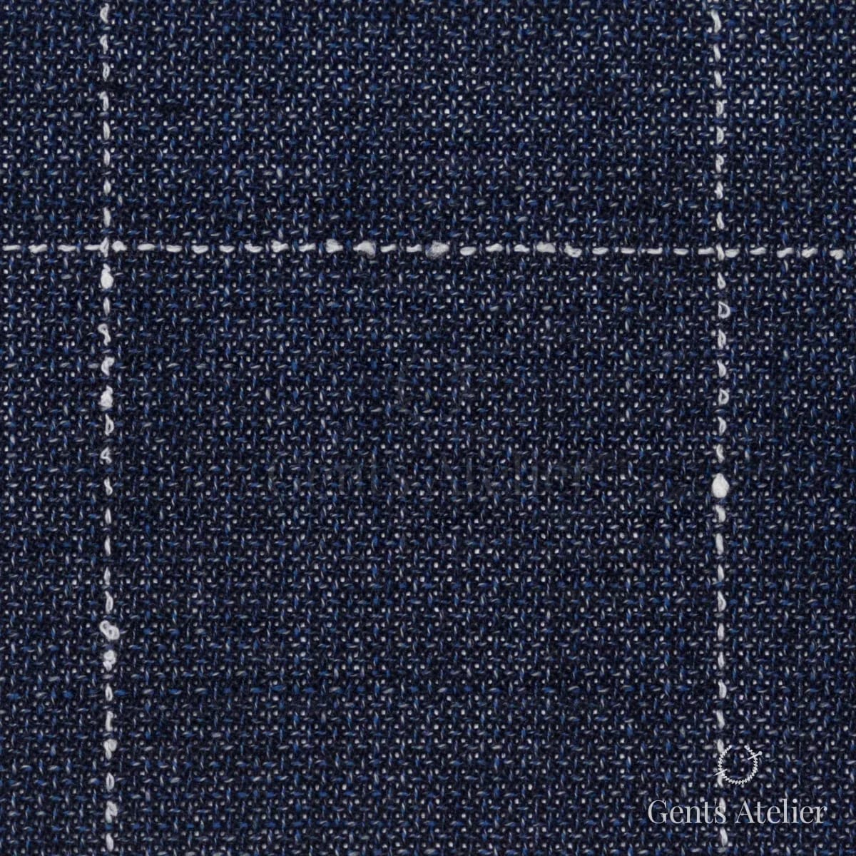 Костюмная ткань Marzoni 619 - 174 / 1000 — Тёмно-синий / Белый, виндоупейн, 100% шерсть