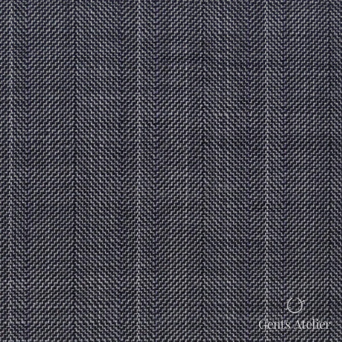 Костюмная ткань Marzoni 723 - 116 / 1200 — Серый / Белый, ёлочка, 100% шерсть