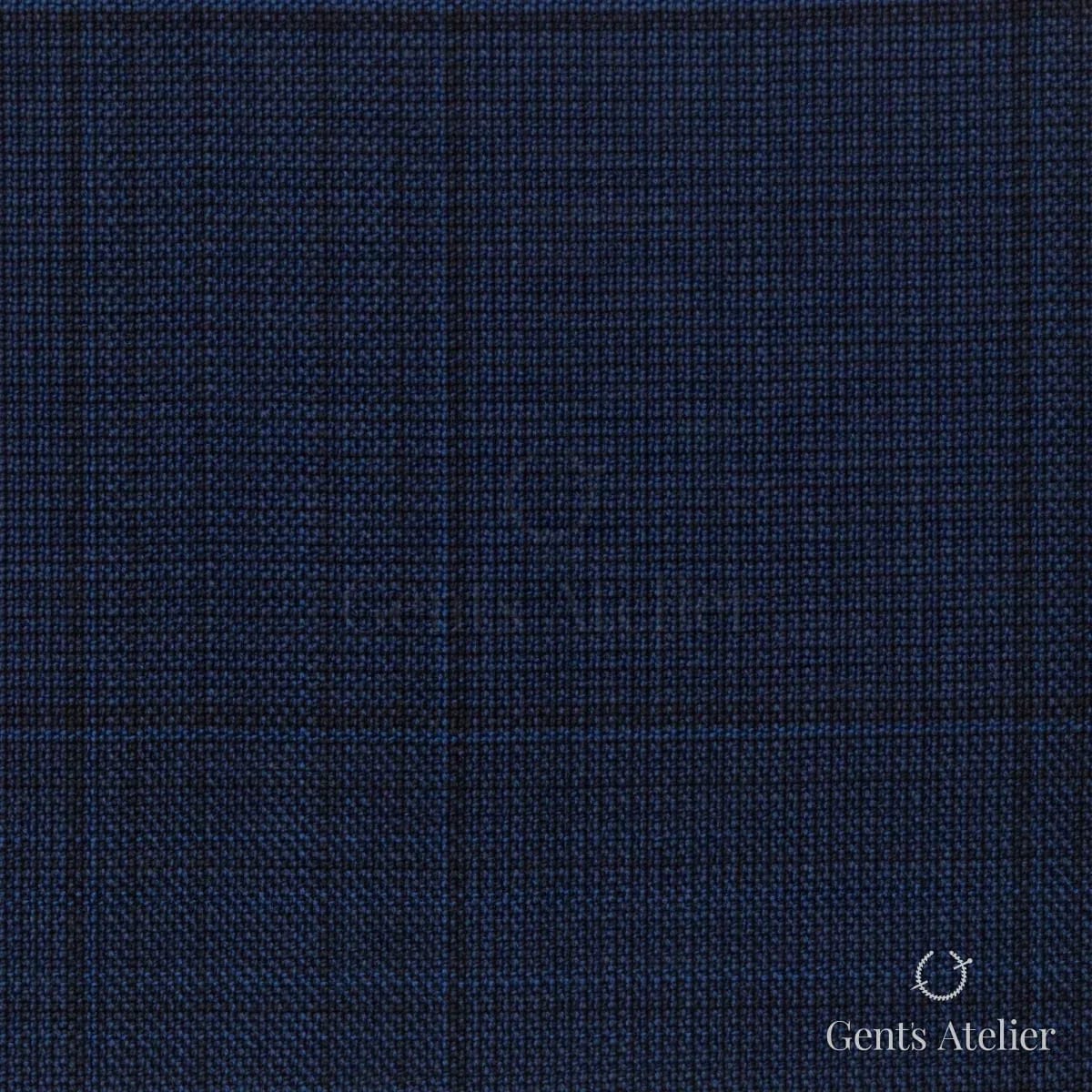 Костюмная ткань Marzoni 725 - 459 / 1300 — Тёмно-синий / Синий, меланж, 100% шерсть