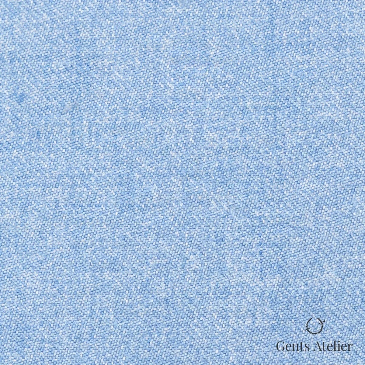 Костюмная ткань Marzoni 611 - 514 / 1300 — Небесно-голубой, однотонная, 100% Silk