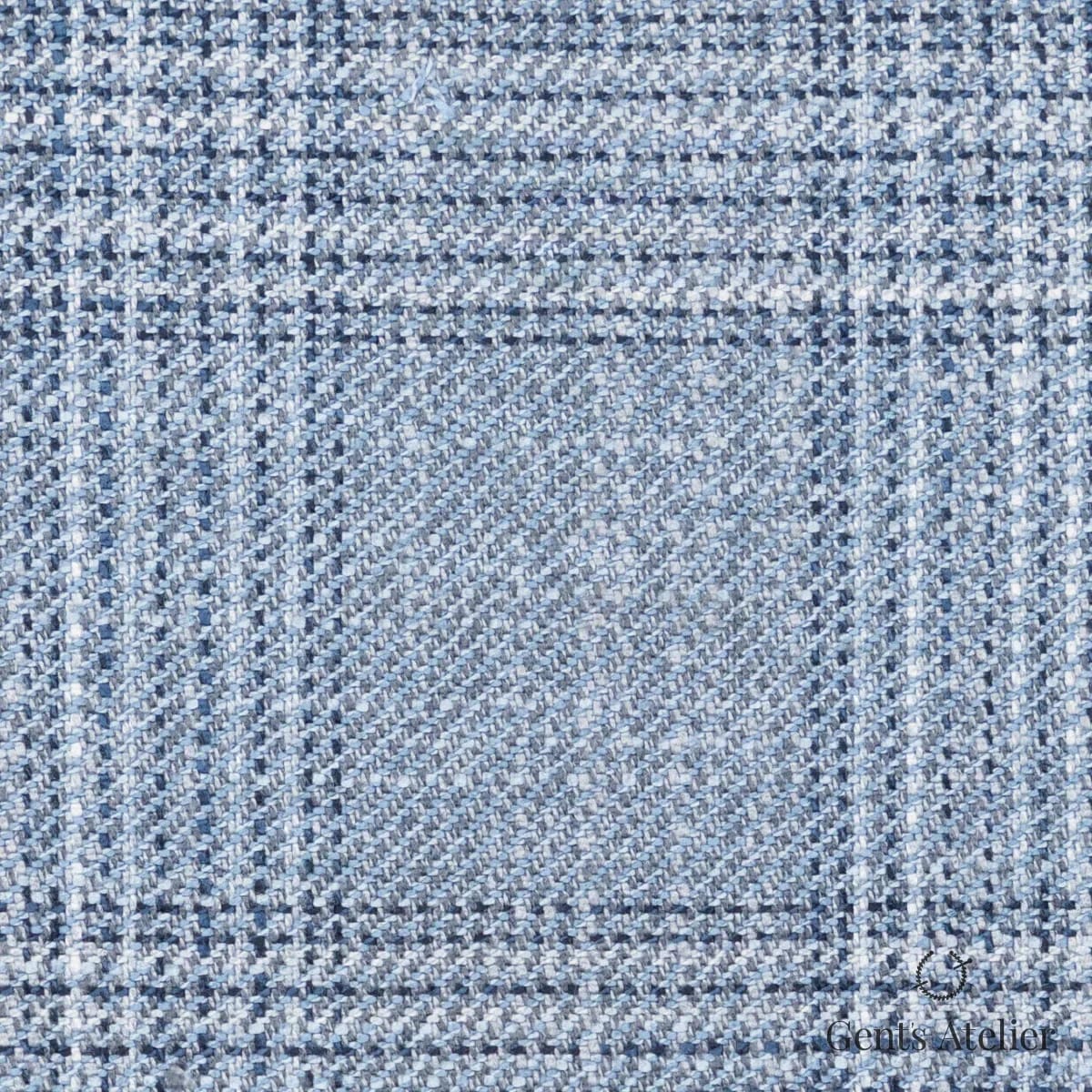 Костюмная ткань Marzoni 612 - 550 / 1000 — Синий / Белый, виндоупейн, 100% Bamboo