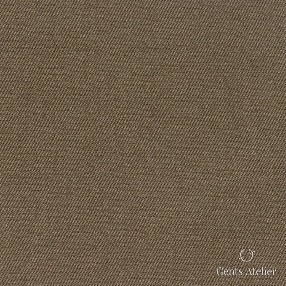 Костюмная ткань Marzoni 614 - 376 / 500 — Оливковый, однотонная, 97% Supima Cotton, 3% Lycra