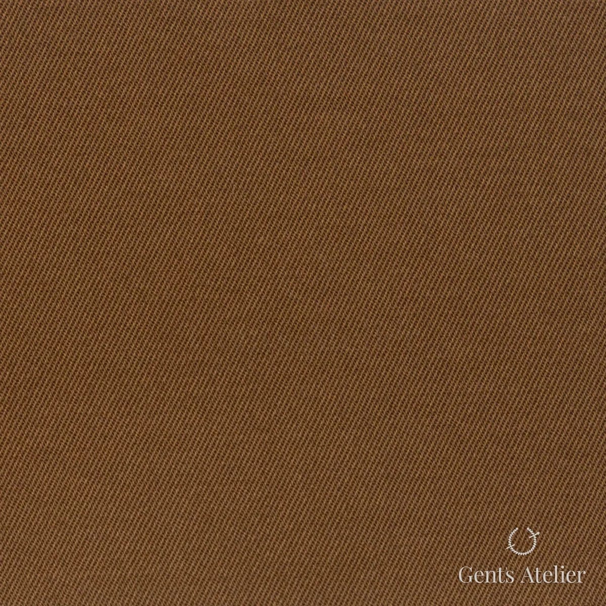 Костюмная ткань Marzoni 614 - 377 / 500 — Хаки, однотонная, 97% Supima Cotton, 3% Lycra