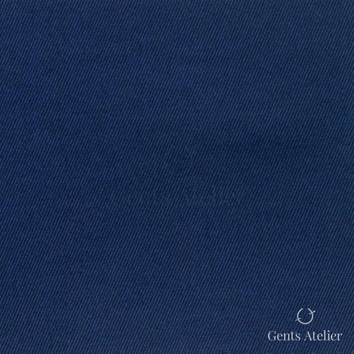 Костюмная ткань Marzoni 614 - 519 / 600 — Синий, однотонная, 97% Supima Cotton, 3% Lycra