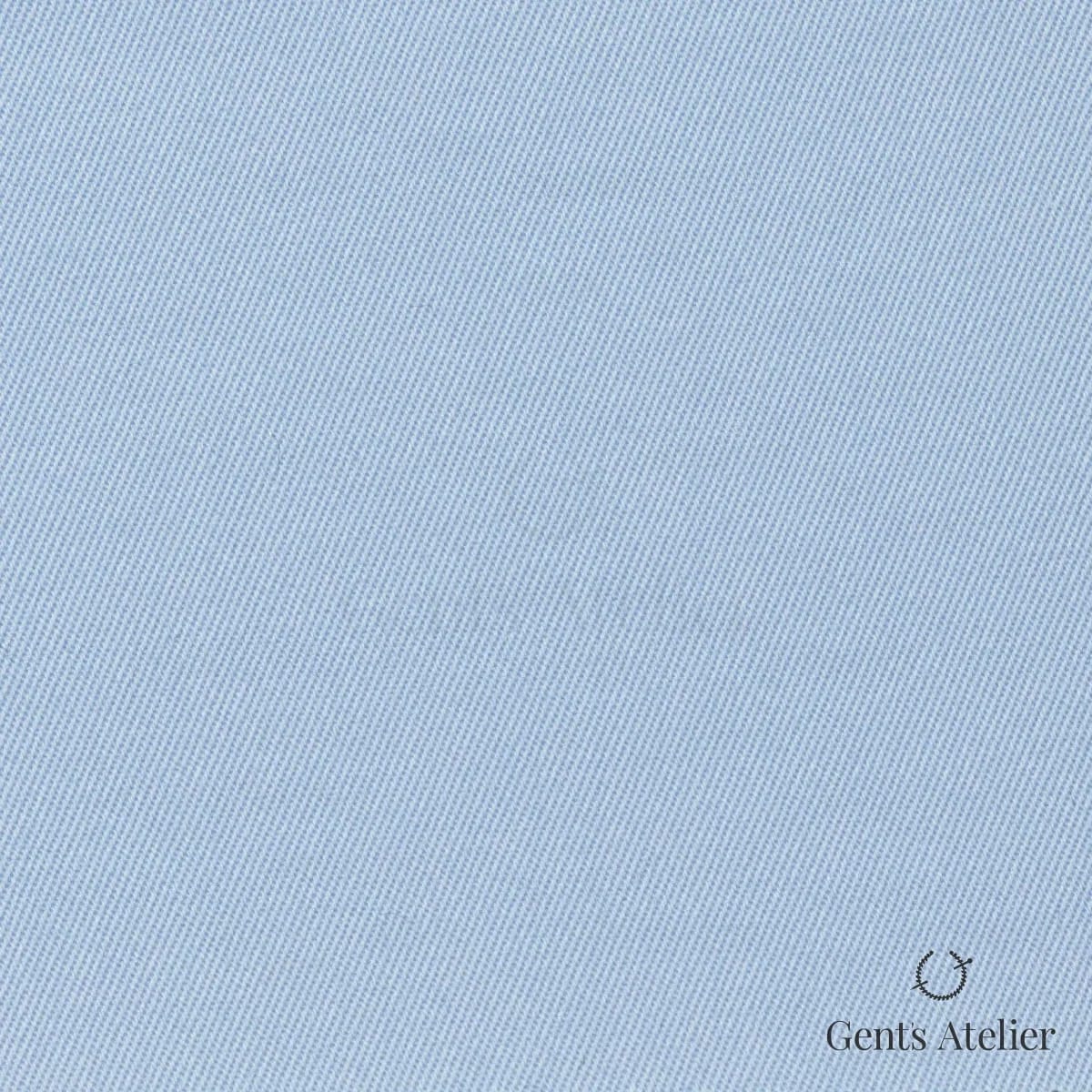 Костюмная ткань Marzoni 614 - 529 / 600 — Светло-голубой, однотонная, 97% Supima Cotton, 3% Lycra