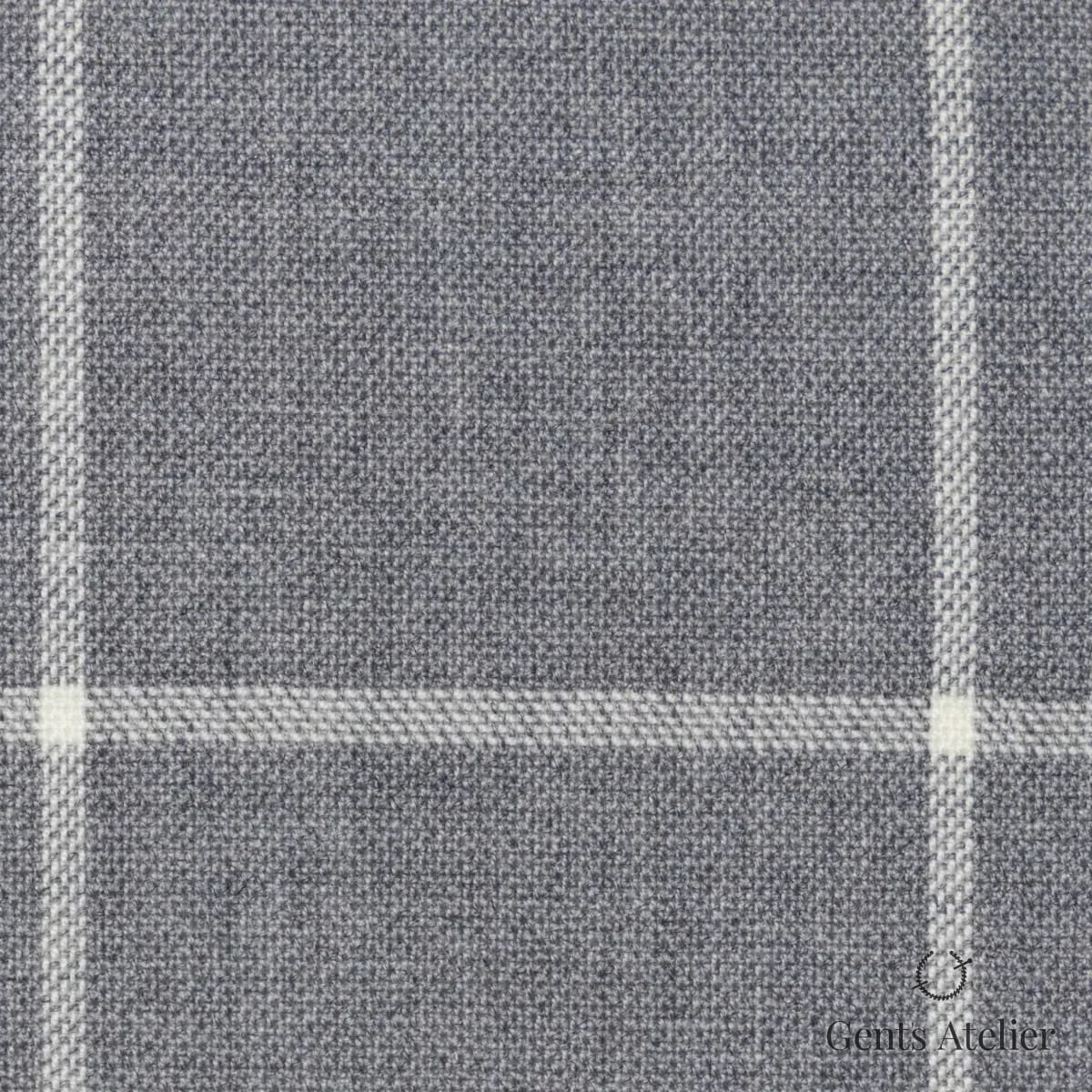 Костюмная ткань Marzoni 619 - 134 / 1000 — Светло-серый / Белый, виндоупейн, 100% шерсть