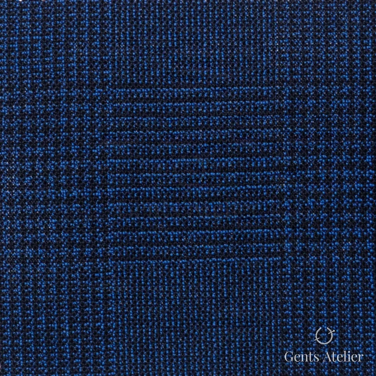 Костюмная ткань Marzoni 619 - 156 / 1000 — Синий / Тёмно-синий, виндоупейн, 100% шерсть