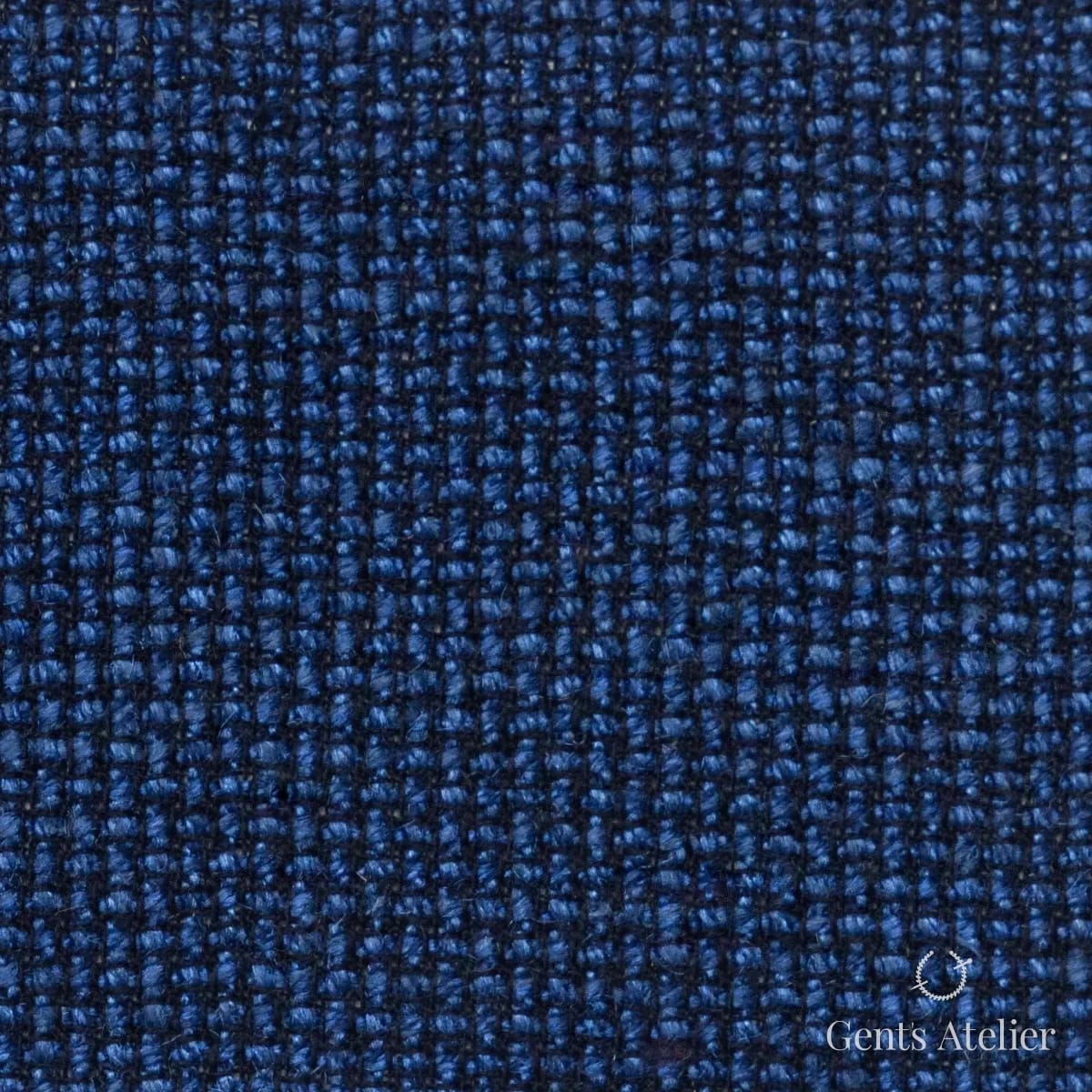 Костюмная ткань Marzoni 655 - 542 / 1200 — Сапфировый, однотонная, 44% шерсть, 28% Silk, 28% Linen