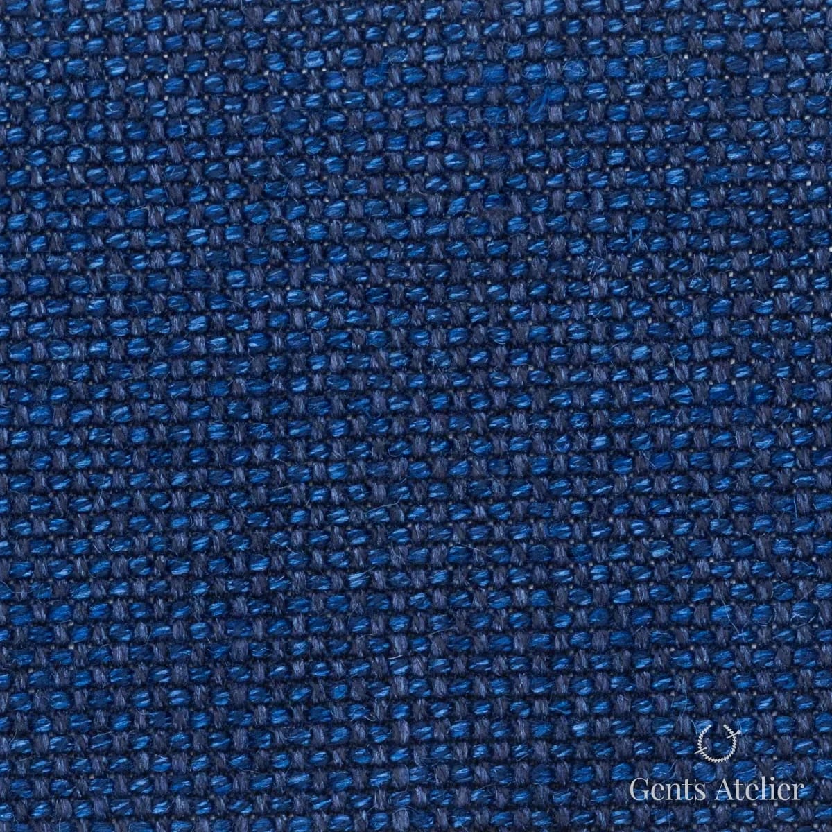 Костюмная ткань Marzoni 655 - 554 / 1200 — Синий, однотонная, 60% шерсть, 18% Linen, 18% Silk, 4% Cashmere