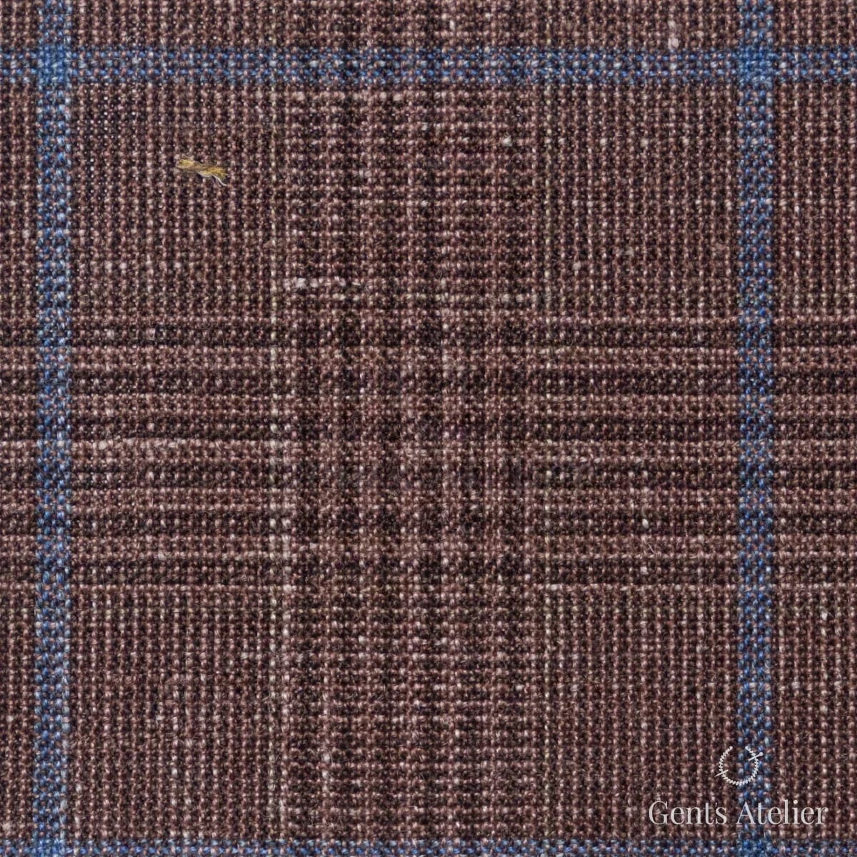 Костюмная ткань Marzoni 655 - 567 / 1200 — Коралловый / Голубой, виндоупейн, 71% шерсть, 15% Silk, 14% Linen