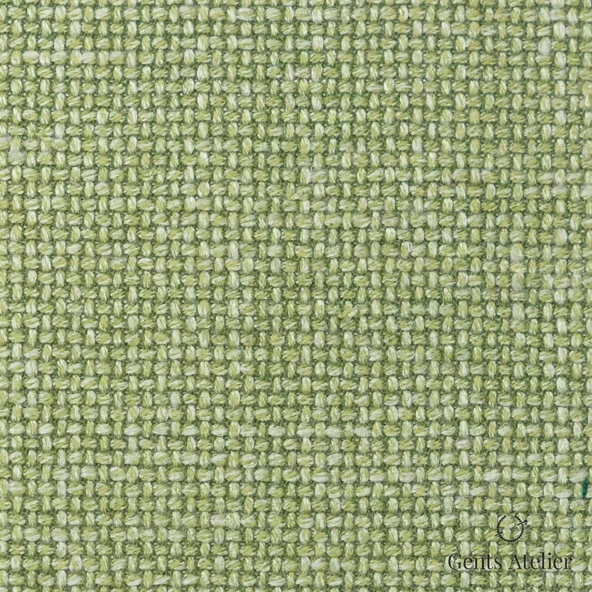Костюмная ткань Marzoni 655 - 587 / 1300 — Зелёный, меланж, 63% шерсть, 18% Silk, 17% Linen, 2% Cashmere