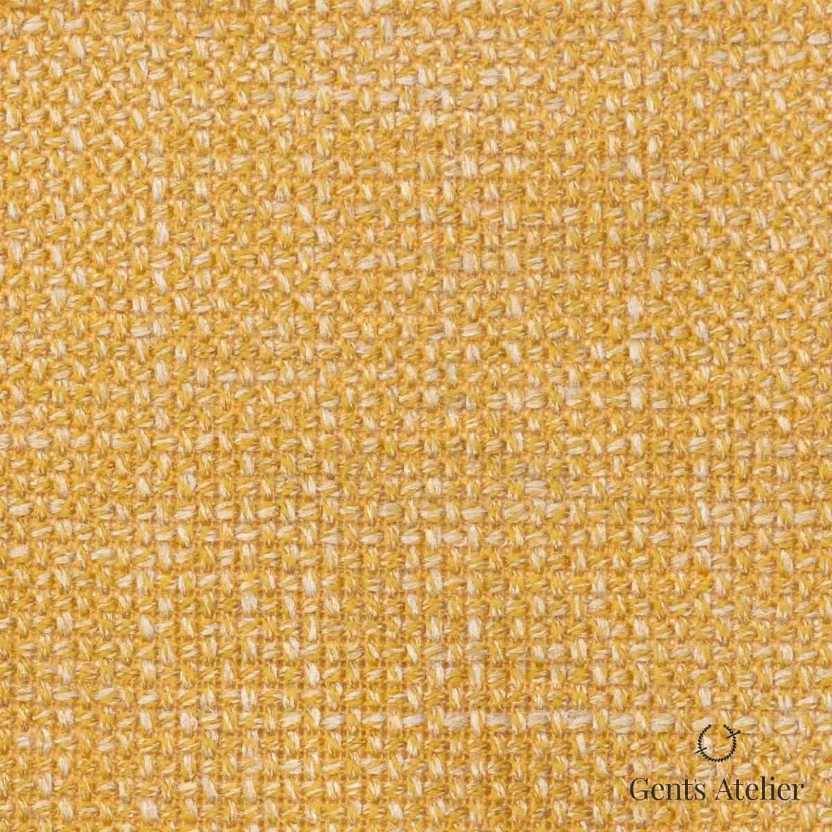Костюмная ткань Marzoni 655 - 590 / 1300 — Жёлтый, меланж, 63% шерсть, 18% Silk, 17% Linen, 2% Cashmere