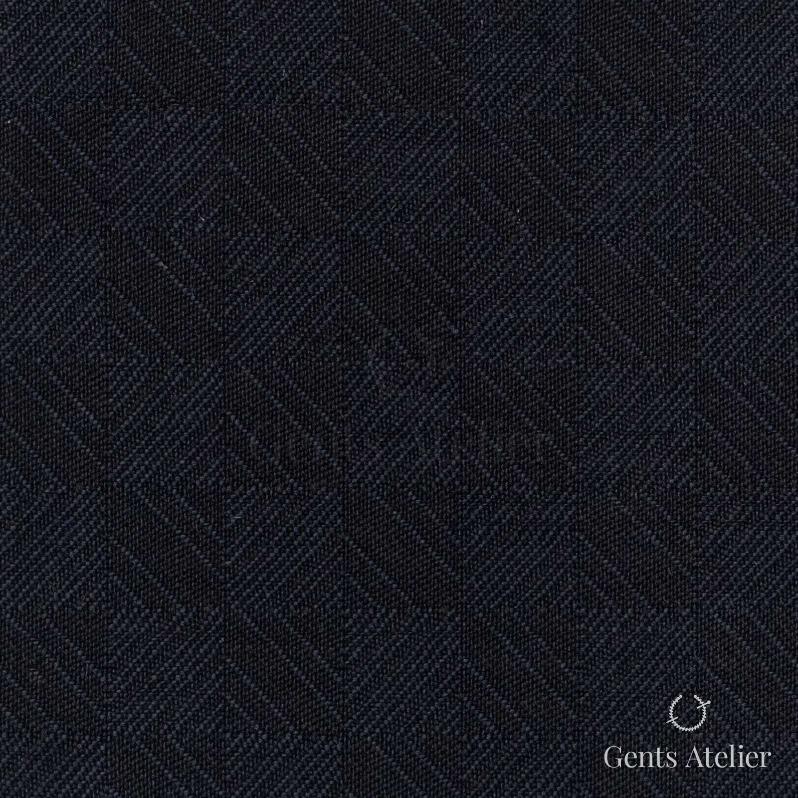 Костюмная ткань Marzoni 609 - 419 / 1000 — Тёмно-синий, узор, 100% шерсть